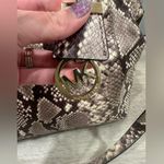 Michael Kors Large Embossed Leather Satchel Snakeskin Photo 3