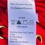 Venus  Red Lace Up Long Sleeve Top Photo 14