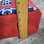 Travelon Red & Blue Geometric Travel Tote Bag With Zipper Closure & Inner Pocket Photo 11