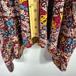 Maeve Sleeveless Dress Womens Small Red Boho Abstract Print Midi Festival Indie Photo 6