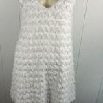 Cupshe women’s white tassel size small mini dress NWT Photo 0