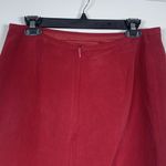 Via Seta Studio Red Blazer Jacket Skirt SILK Size 10/12 GUC Photo 8
