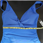 Nicole Miller One-Piece Blue Swimsuit Size Medium NWT Blue One-Piece Swimsuit Photo 6