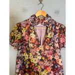 Amanda Uprichard  Vittoria Blouse Colorful Blouse Short Sleeve Size Large Photo 2