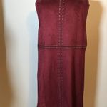 Premise 💛 NWT 💛 BOHEMIAN FAUX SUEDE LONG STUDDED VEST CRANBERRY COLOR SIZE MED. Photo 5