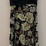 vintage “lipstick” strapless bodycon dress floral with lace detail size S Photo 0