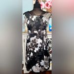 🦋 AGB Dress Classy & Sexy Floral Black Size 8 Photo 1