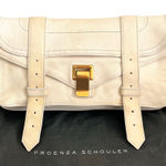 Proenza Schouler Ivory Leather PS1 Pochette Clutch Photo 0