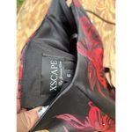 XScape By Joanna‎ Chen Shirt Womens 6 Fitted Halter Top Red Black Floral Corset Photo 5