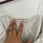 Ulla Johnson  Cream Pleated Ravenna One-Shoulder Blouse Photo 4