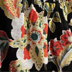 Entro  Boutique Floral Off-Shoulder Lace Top - Black and Red Women’s size Medium Photo 6