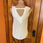 I.N. San Francisco  boho feminine white sleeveless blouse Photo 11