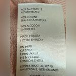 Anthropologie New  Beaded Bow Sweatshirt Top Embellished Lace Pullover Pink Small Photo 7