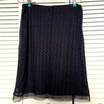 Jones Wear VTG 90s Nylon Crescent Lace Lined A-Line Skirt Small S Vintage Photo 8