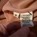 Ulla Johnson Averil Ruffled Georgette Long Sleeve Mini Dress in Rose Multi Sz 2 Photo 7