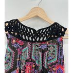 Anthro Moulinette Soeurs Linnea Mini Dress Women Medium Velvet Metallic Swing Photo 5