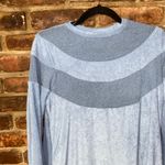 Perfect Peach Light Blue French Terry Cloth Long Sleeve Knit Dress Women's Large Photo 1