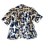 Diane Von Furstenberg  Silk Tompskins Leopard Utility Cargo Pocket Blazer Jacket Photo 1