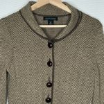 Banana Republic VTG  Merino Wool Herringbone Riding Blazer Elbow Patches Women PS Photo 2