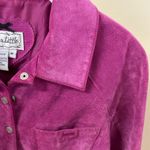 Live a Little  Purplish Leather‎ Jacket size medium Photo 7