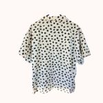 Avon Fashions Vintage 90s Cream Black Abstract Floral Button Up Shirt Plus 15/16 White Photo 4