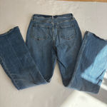 Old Navy Women's  higher high rise Flare Jeans Size 4 Blue Denim medium wash Photo 3