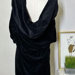 Juicy Couture Y2k Black Velour Pocket Hooded Pullover Photo 2