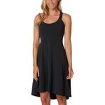 prAna  Women's Cali Dress Large Black Shelf Bra A-Line Scoop Neck Wicking Photo 1