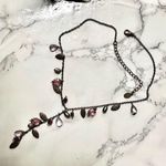 Cookie Lee pink and copper tone beaded necklace Photo 3