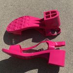 American Apparel pvc jelly sandal with heel open toe one strap fashion footwear Photo 3