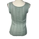 Calvin Klein Jeans Large Top Crochet Sleeveless Semi-Sheer Stretch Round Neck Photo 3