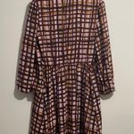 Gal Meets Glam | Lindsey Painted Windowpane Tie Neck Dress | 00 Photo 6