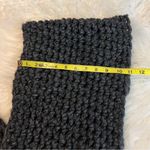 Handmade Large Chunky Knit Infinity Scarf Dark Gray Photo 3