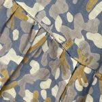 Mirth Vienna Maxi Dress Floral Print Ruffle Sleeve Cotton Silk Blend Boho XS Blue Photo 2