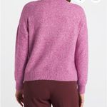VERO MODA Pink Sadella Textured Crewneck Sweater Photo 2