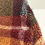 American Eagle AEO Outfitters Plaid Teddy Sherpa Fireside Shacket Size Small Photo 10