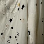 Equipment  Metallic Stars Silk Button Down Shirt Womens Small Photo 3