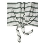 Striped Green and White Women's Tank Top Size M Photo 2