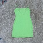 Naked Wardrobe  lime green bodycon dress large Photo 3
