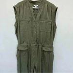 Bar III  Jumpsuit Green Olive Utility Sz XXL Photo 10