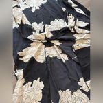 BTFBM 2025 floral white ruffle black and Cream Floral Maxi Dress Size M Photo 10