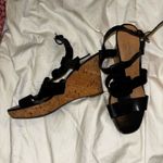 Franco Sarto Black Patent Leather Wedges Photo 1