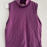 We The Free Tank Top Womens Sm Mock Neck Sleeveless Ribbed Purple Boho Indie Photo 0