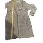 UGG  Women’s Black / White Stripe Robe Kimono Size L Photo 5