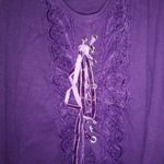 Bisou Bisou  M/L Purple Lace-Up Sexy Tank Top Photo 2