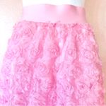 Cato Collection Pink Textured 3D Floral Rosette Skirt. Photo 1