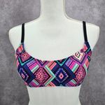 Xhilaration Black Geometric Boho Y2K Padded Adjustable Strap Bikini Top Small Photo 0