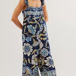 Free People NWT  NWT Bali Albright Jumpsuit in Navy Combo Sz Medium $148 Photo 3