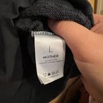 MOTHER Denim Push & Shove Padded Shoulder Gray Faded Black Sweatshirt pullover L Size L Photo 11