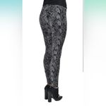 Hue Women’s  Python Print Cotton Leggings Black Size XS NWT Photo 2